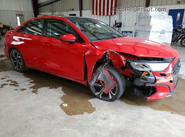 WAUGUDGY4NA105581 2022 AUDI A3 Красный Передняя правая четверть