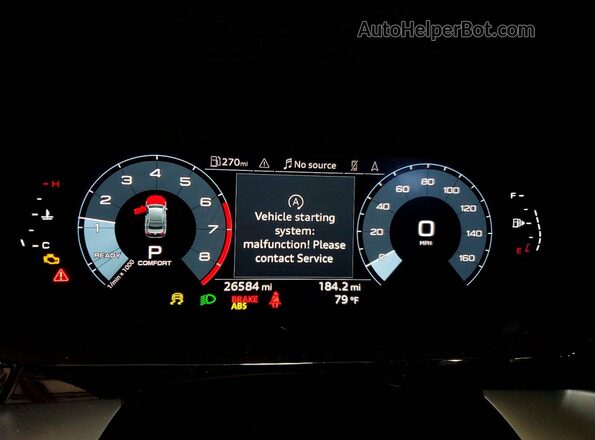 WAUGUDGY4NA105581 2022 AUDI A3 Красный Вид щитка приборов