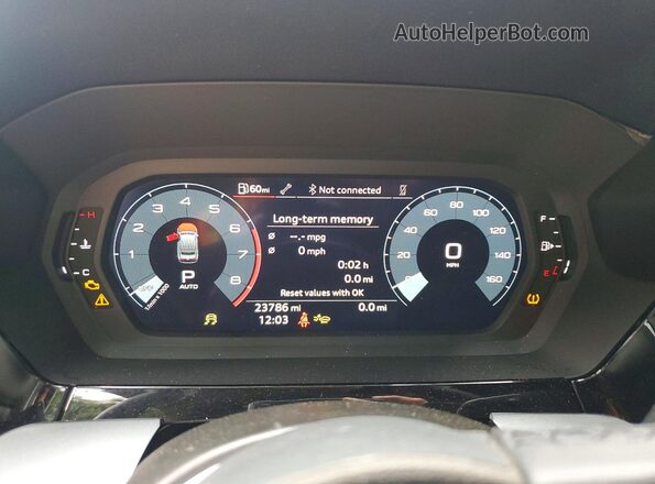 WAUGUDGY9SA066336 2025 AUDI A3 Blue Սարքավորումների վահանակի տեսք