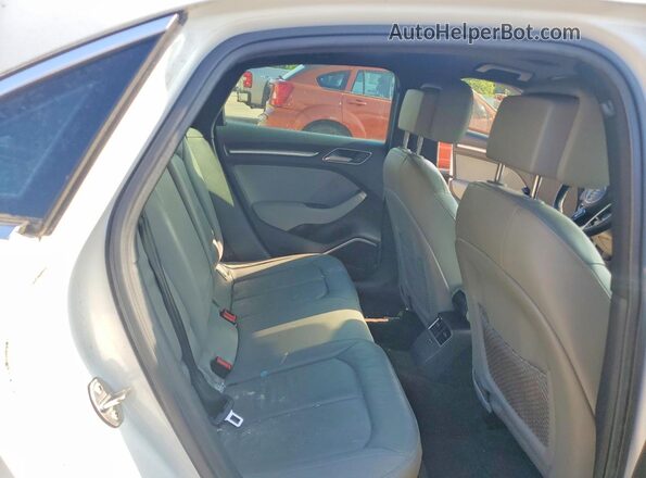 WAUGUGFF6J1085667 2018 AUDI A3 White Rear seats view