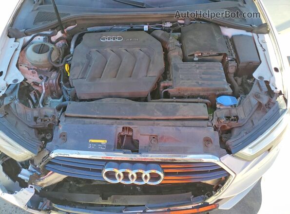 WAUGUGFF9H1030933 2017 AUDI A3 White უკანა სალონის ხედი