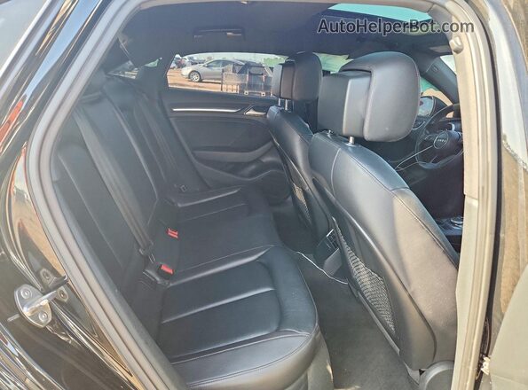 WAUGUGFF9J1006900 2018 AUDI A3 Black Rear seats view