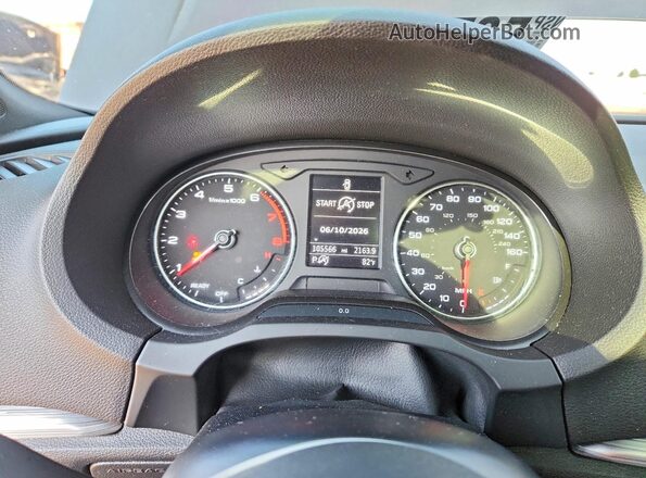 WAUGUGFF9J1006900 2018 AUDI A3 Black Instrument cluster view