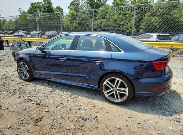 WAUGUGFFXH1040841 2017 AUDI A3 Blue Trasero izquierdo