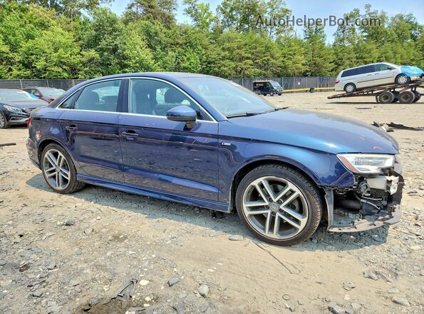 WAUGUGFFXH1040841 2017 AUDI A3 Blue Delantero derecho