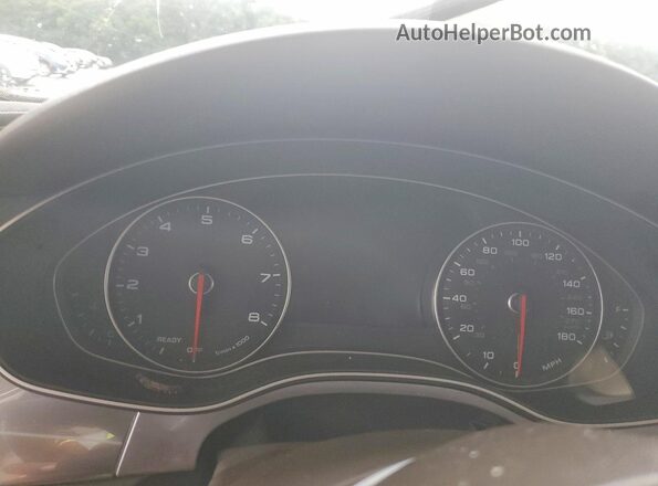WAUH2AFC2HN042217 2017 AUDI A6 White Instrument cluster view
