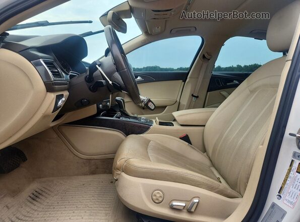 WAUH2AFC2HN042217 2017 AUDI A6 White Front interior view