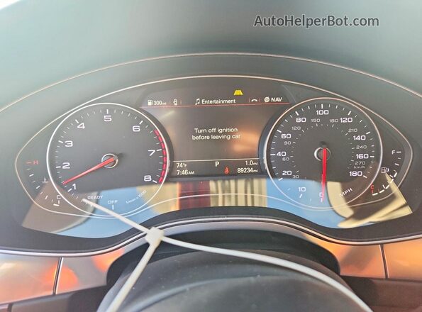 WAUH2AFC8HN057238 2017 AUDI A6 Black Սարքավորումների վահանակի տեսք