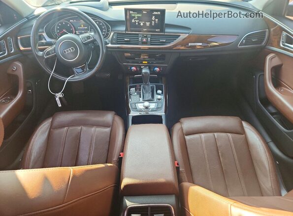 WAUH2AFC8HN057238 2017 AUDI A6 Black Առջևի վահանակի տեսք
