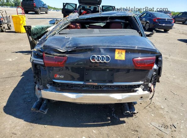 WAUHFAFC5JN003244 2018 AUDI S6 Blue უკანა ხედი