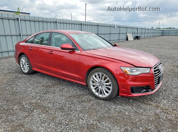 WAUHFAFC8GN073359 2016 AUDI A6 Red Przód prawy