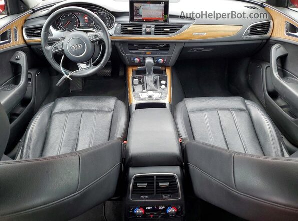 WAUHFAFC8GN073359 2016 AUDI A6 Red Widok deski rozdzielczej