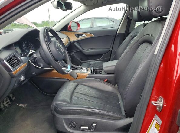 WAUHFAFC8GN073359 2016 AUDI A6 Red Widok wnętrza z przodu