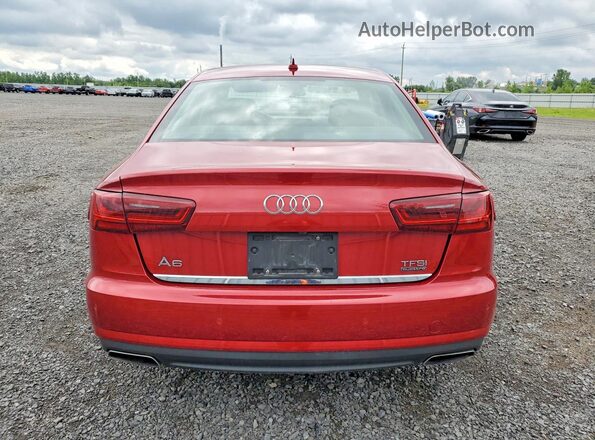 WAUHFAFC8GN073359 2016 AUDI A6 Red Widok z tyłu