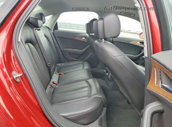 WAUHFAFC8GN073359 2016 AUDI A6 Red Widok tylnych siedzeń