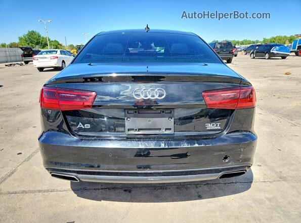 WAUHGAFC0GN017154 2016 AUDI A6 Black Вид ззаду