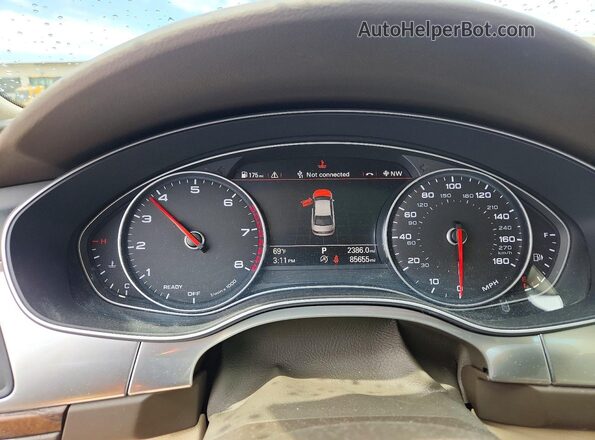 WAUHGAFC1GN081364 2016 AUDI A6 Blue Вид щитка приладів
