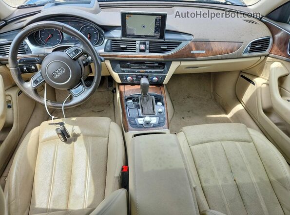 WAUHGAFC1GN081364 2016 AUDI A6 Blue Вид панелі приладів