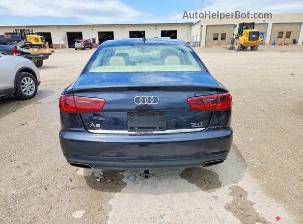 WAUHGAFC1GN081364 2016 AUDI A6 Blue Вид ззаду