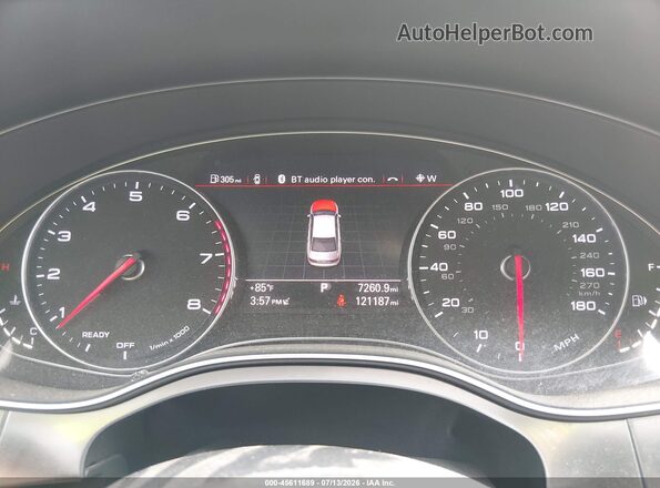 WAUHGAFC4GN003564 2016 AUDI A6 Silver Vista de los asientos traseros