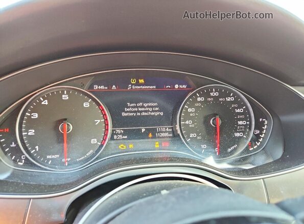 WAUHGAFC6GN002934 2016 AUDI A6 White Սարքավորումների վահանակի տեսք