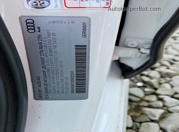 WAUHGAFC6GN002934 2016 AUDI A6 White Շարժիչի բաժամունքի տեսք