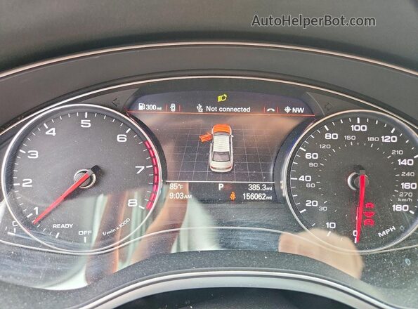 WAUHGAFC9GN094153 2016 AUDI A6 White Widok zestawu wskaźników