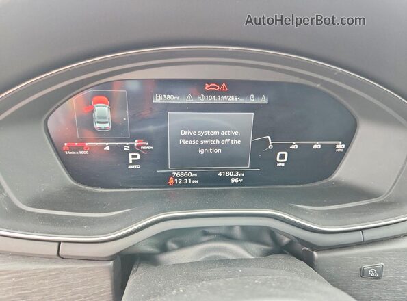 WAUHMAF41LA073252 2020 AUDI A4 White Սարքավորումների վահանակի տեսք