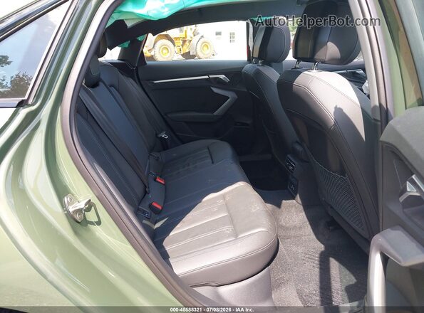 WAUHUDGY3SA077823 2025 AUDI A3 Green Vista de la etiqueta del VIN