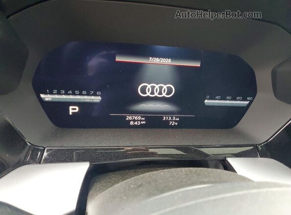 WAUHUDGY5PA127760 2023 AUDI A3 Blue Vista del cuadro de instrumentos