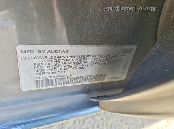 WAUHUDGY5RA035485 2024 AUDI A3 Black Vista del compartimento del motor