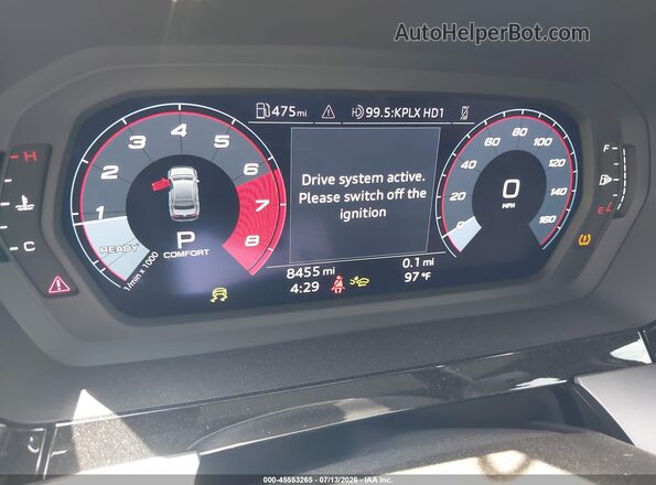 WAUHUDGY5SA058190 2025 AUDI A3 Blue უკანა სავარძლების ხედი