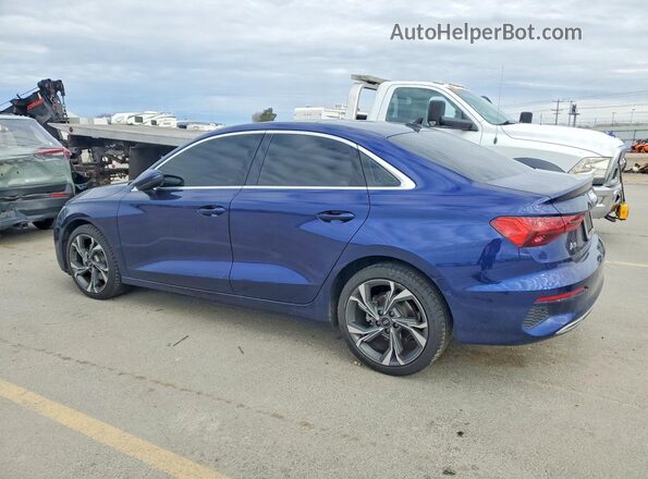 WAUHUDGYXNA035413 2022 AUDI A3 Синий Задняя левая четверть