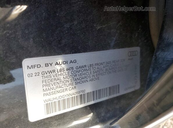 WAUHUDGYXNA059792 2022 AUDI A3 Black Շարժիչի բաժամունքի տեսք