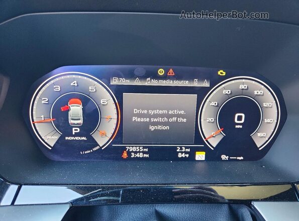 WAUHUDGYXNA059792 2022 AUDI A3 Black Սարքավորումների վահանակի տեսք