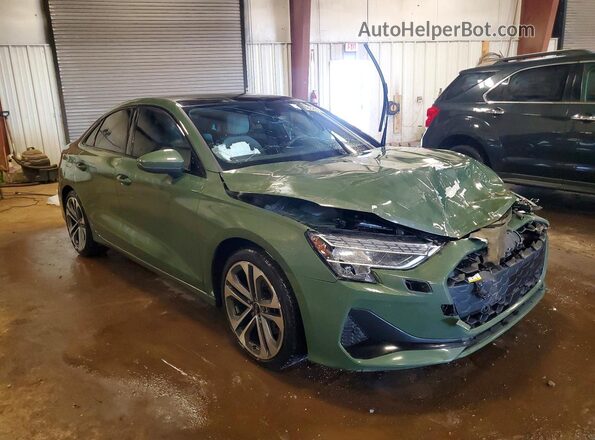 WAUHUDGYXSA075602 2025 AUDI A3 Зеленый Передняя правая четверть