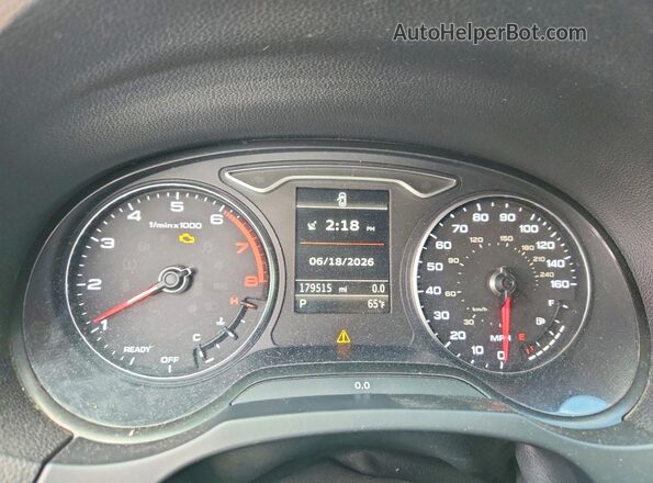 WAUJ8GFF5G1060925 2016 AUDI A3 Черный Вид щитка приборов