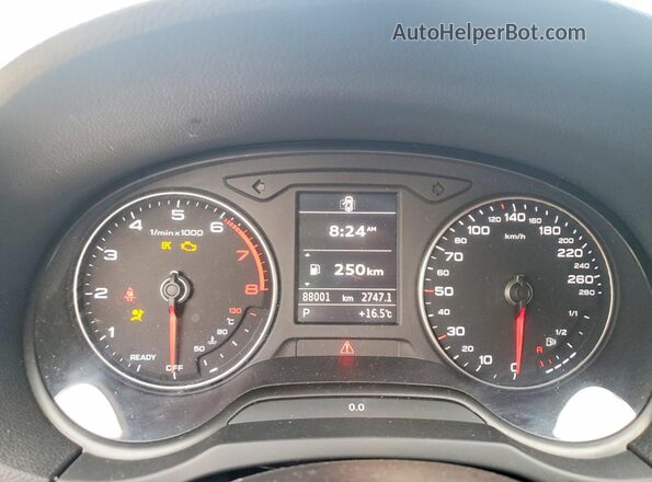 WAUJEGFF2LA046760 2020 AUDI A3 Gray Вид щитка приладів