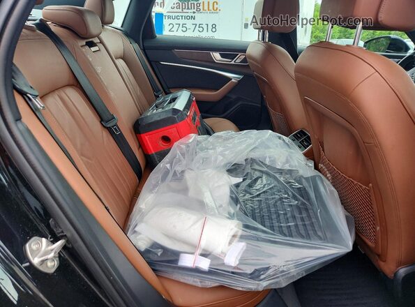WAUK2AF21LN066451 2020 AUDI A6 Black უკანა სავარძლების ხედი