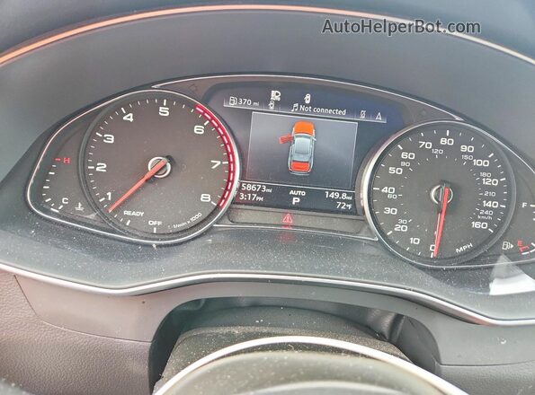 WAUK2AF21LN066451 2020 AUDI A6 Black ხელსაწყოთა პანელის ხედი
