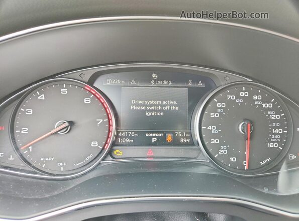 WAUK2AF25KN082876 2019 AUDI A6 White Vista del cuadro de instrumentos