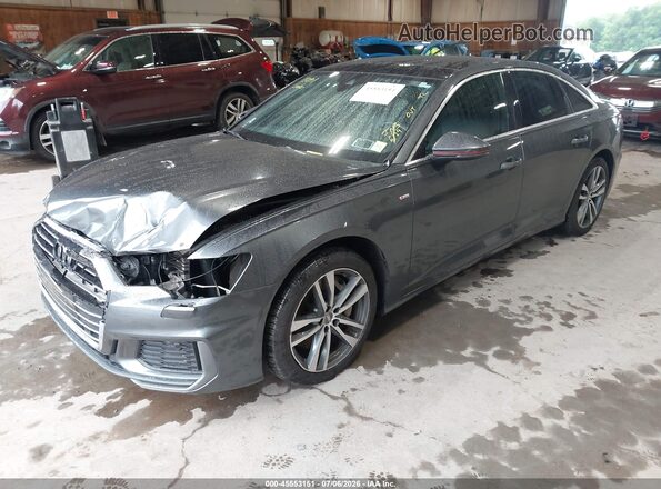 WAUK2AF27KN104389 2019 AUDI A6 Gray Przód lewy
