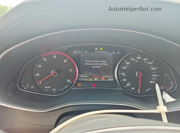 WAUK2AF29KN068902 2019 AUDI A6 Серый Вид щитка приборов