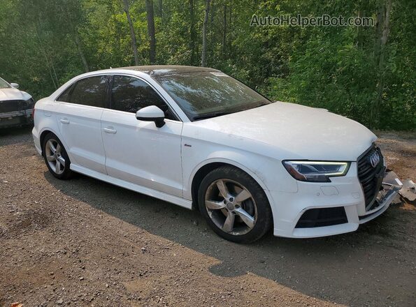 WAUK8GFF1J1036701 2018 AUDI A3 Белый Передняя правая четверть