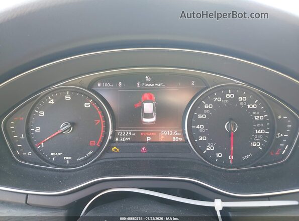 WAUKMAF41JA040254 2018 AUDI A4 Белый Вид задних сидений