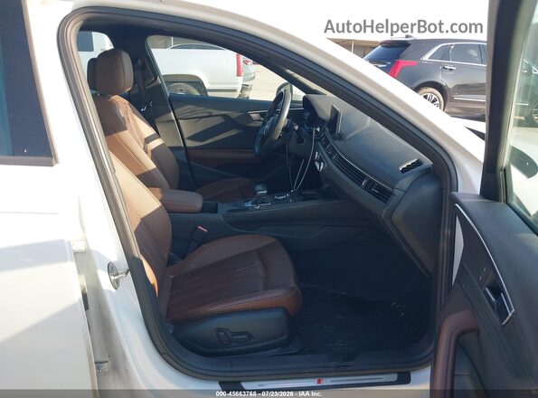 WAUKMAF41JA040254 2018 AUDI A4 Белый Вид салона спереди