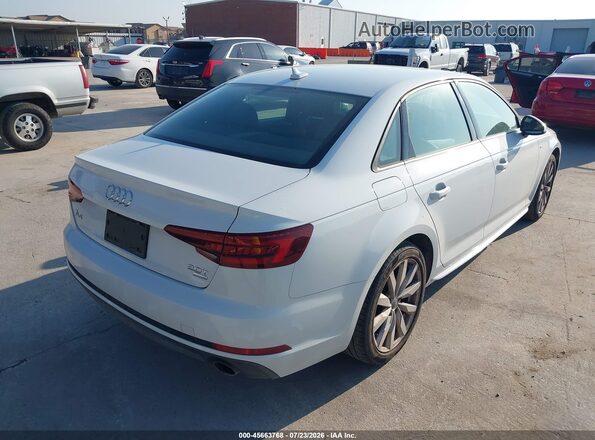 WAUKMAF41JA040254 2018 AUDI A4 Белый Задняя правая четверть