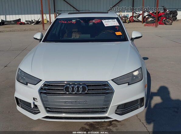 WAUKMAF41JA040254 2018 AUDI A4 Белый Вид спереди