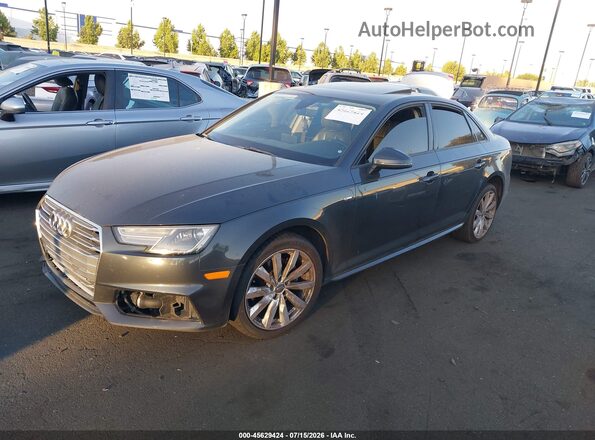 WAUKMAF41JA088790 2018 AUDI A4 Gray წინა მარცხენა ხედი სამი მეოთხედიდან