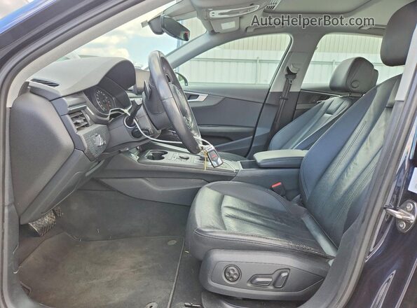 WAUKMAF45JA085648 2018 AUDI A4 Black Widok wnętrza z przodu
